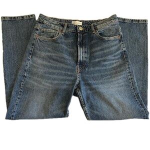 Zara high rise mom jeans